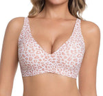 Personalized Custom-Made Leopard Print Bra with 4-Row Hook