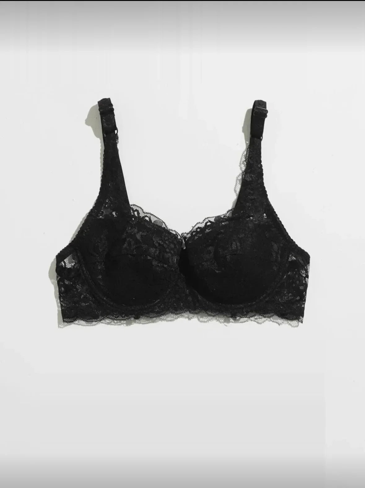 Lace Women's Bra Breast Cover Thin Cup Underwear Underwire Adjustable Push Up Bras Sexy Bralette Lingerie