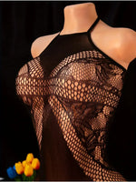 Black Hot Crotchless Bodysuits Women For Transparent Bodystocking Sexy Temptation Adult Erotic Costumes New Fishnet Underwear