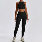 Yoga Set Seamless Women's Sportswear Workout Clothes Athletic Wear Gym Legging Fitness Bra Crop Top Sports Suits High Quality