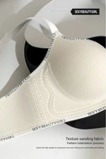 Women Sexy Bras Padded Push Up Bralette Female Adjustable Comfortable Underwear Ladies Letter Straps Brassiere Wireless Soft New