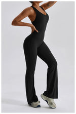 Women Fitness Bodysuit Backless One Piece Yoga Set Jumpsuit Sports Gym Workout Clothes Tights Active Wear Slim Playsuit Female