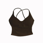 NCLAGEN Dynamic Strappy Top Gym Clothes High Support Push-up Fitness Tank Top Back Cross Workout Pilates Yoga Running sports Bra
