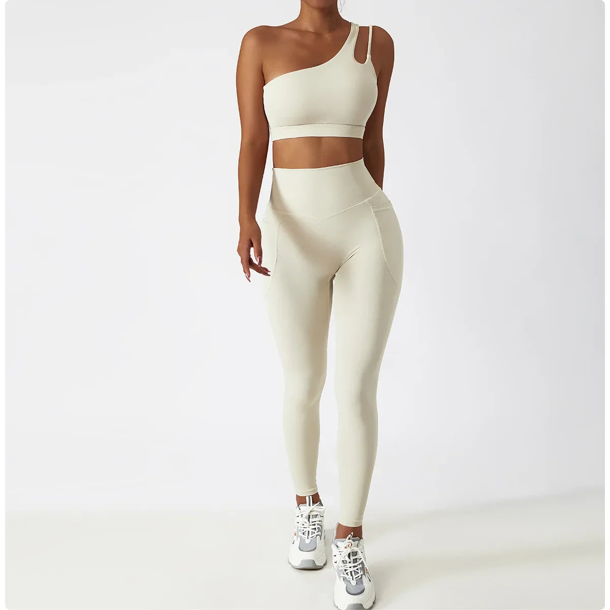 Cozy SkinFriendly Breathable Pocket Yoga Leggings Gym High Waist Sports Leggings Women Elasticity Fitness Running Hip Lift Pants