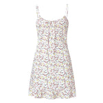 Women's Sexy Casual Home Small Floral Camisole Dress Summer Comfortable Skirt