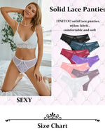 5PCs/Set Sexy Lace Thongs for Women Solid G-String Panties Floral Perspective Underwear Female Soft Breathable Women Lingerie