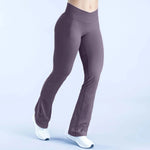 NCLAGEN Vision Flares Women Seamless Gym Yoga Pants High Cross Waist Fashion Sports Leggings Fitness Wide-leg Workout Trousers