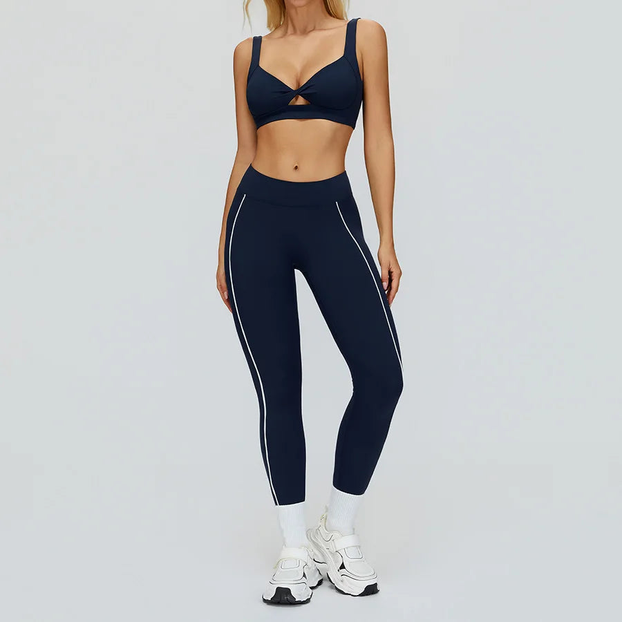Women Yoga Set 2/3PCS Gym Clothes Long Sleeved Sportswear Yoga Suits Fitness Tracksuits Sport Outfits Crop Tank Bra Gym Leggings