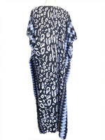 2025 Loose Boho Style Maxi Dress Print Face Swim Suit Cover-up Bohemian Dress Robe Plage Kaftan Maxi Dress Beach Wear Tunics