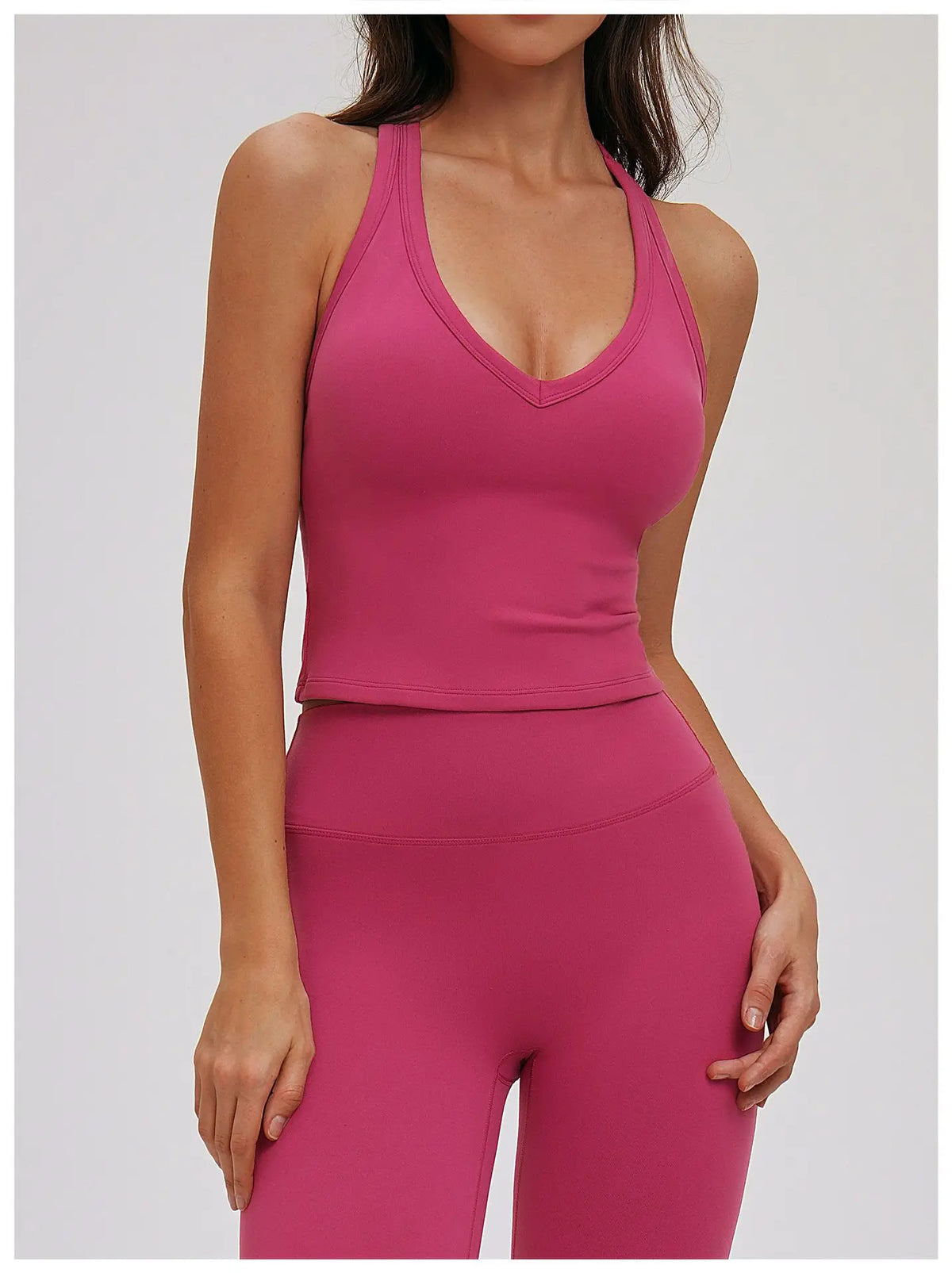 Women Yoga Sports Bra High Strength Gym Tank Top Push-Up Workout Bra Fitness Vest Comfortable Naked Feeling Gym Bra Fitness Bra