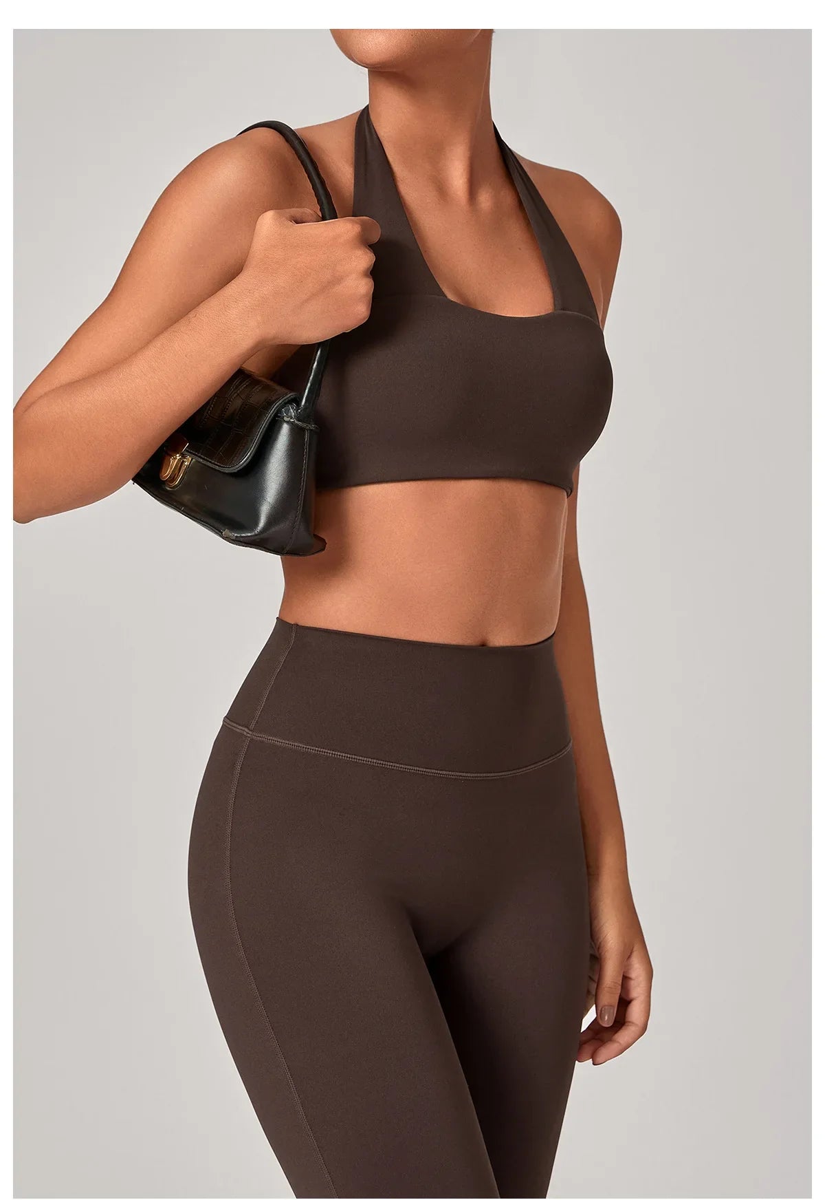 Sexy Fitness Bra Women Sports Sports Bra Halter Top High Support Push-up Open Back Running Gym Wear Yoga Bra Workout Underwear