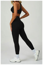 New Sportswear Seamless Yoga Set Gym Clothes Sportswear Long sleeved jacket Women Fitness Set Tracksuits Sports Bra Gym Leggings