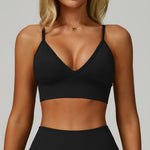 Breathable Sports Bra Shockproof Fitness Top Women Yoga Bra Crop Top Push Up Adjustable Shoulder Strap Sport Bra Gym Workout Top