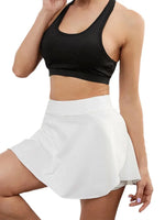 Pocket Quick Dry Sports Skirt Gym Dancing Tennis Skirts for Women Workout Cycling Fitness Shorts High Waist Running Skort