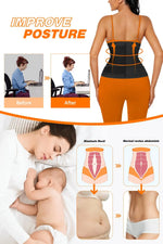 Women Postpartum Triple Belts Waist Trimmer - Tummy Control Body Shaper Girdle Slimming Fat Burning Sheath Belt