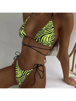2026 Leopard Wrap Around Halter Micro Mini Bikini Women Swimwear Female Swimsuit Two-pieces Bikini set Bather Bathing Suit Swim