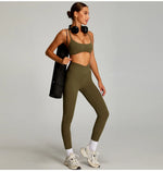 Women Cross Straps Sports Bra Gym Yoga Crop Workout Top Vest High Support Fitness Bralette Push Up Underwear Soft Breathable