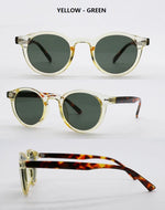 Vintage Rice Nail Round Sunglasses Men Women Brand Hawksbill Blue Shades Eyewear Female Brand Design Sun Glasses Men oculos