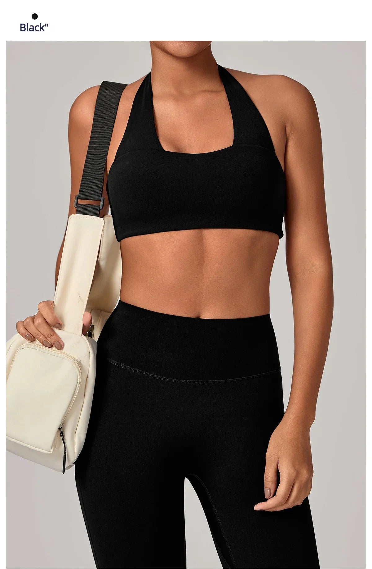 Sexy Fitness Bra Women Sports Sports Bra Halter Top High Support Push-up Open Back Running Gym Wear Yoga Bra Workout Underwear