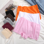 New 4PCS Women's Panties Cotton Seamless Sports Boxers Underwear Female Solid Color Cozy Lingerie Intimate Underpants XS-XL