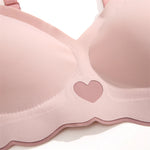 Seamless Invisible Cute Bra For Women Sexy Lingerie Deep Vneck Push Up Bra Wire Free Brassiere Bra Removable Pads Bralette Bra