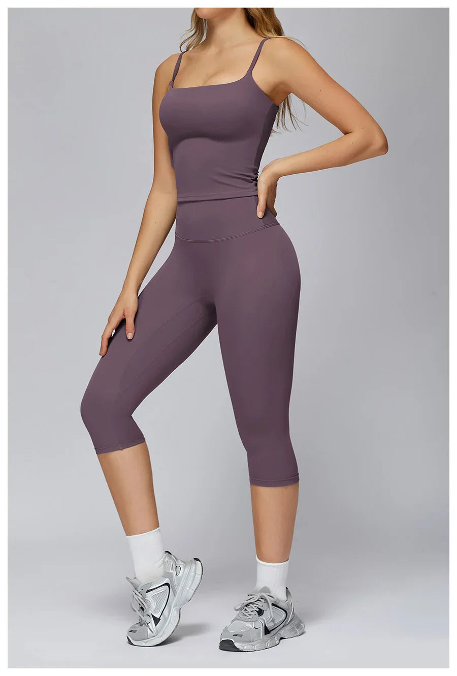 New yoga set 2 pieces gym set Women Long Sleeve Sports Shirts Sports Bra Leggings Suit Fitness Running Workout Suits Tracksuit