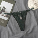 2026New Women's Sexy Lace Panties Smooth Low-Waisted Sexy Women Thong, Fashion, Breathable, With Rhinestones Panties Underwear