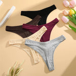 5Pcs Women Sexy Cotton Thongs Female Bikini Panties G-String Underwear Thongs Striped Panties Female Underwear T-Back Intimat