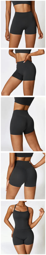 Yoga Shorts Women Summer Fitness Shorts Running Cycling Shorts Breathable Sports Leggings High Waist Summer Workout Gym Shorts