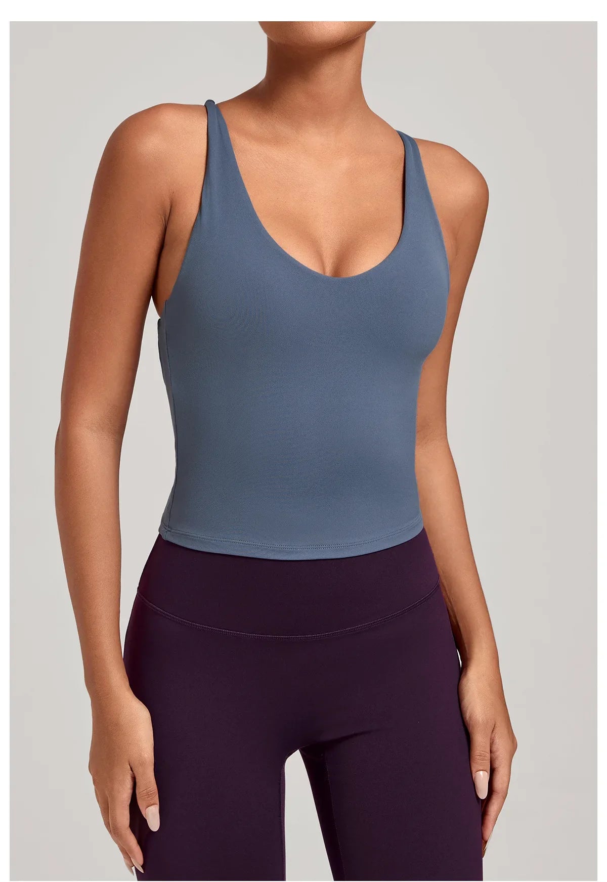 Women Sports Yoga Vest With Cross Shoulder Straps Quick Drying Sexy Yoga Bra Gym Breathablefitness Push Up Training Sports Vest