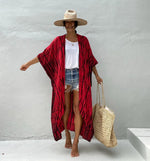 Beach Cover Ups for Swimwear Women Black Tie Dye Kimono Swimsuit Cape Summer Dress 2022 Beachwear Outfits Sales