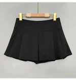 WOMENGAGA Korea Style Sexy Slim High Waist Strap A-line Half Length Skirt Fashion Women Skorts JK Sweet 2023 NewOW3W