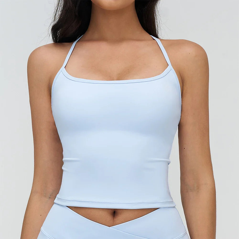 High Summer Fitness Bra Workout Top Gym Underwear Fitness Sports Bra Athletic Sport Bra Women Backless Push Up Gym Yoga Crop Top