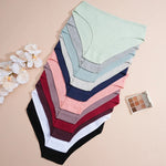 3Pcs/Set Women's Seamless Cotton Briefs Women Panties Solid Color Breathable Underwear Female Low Waist Soft Lingerie S-XXL