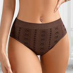 5pcs/pack Mid Waist Seamless Women Panties Solid Comfortable Breathable Lady Briefs Underwear Female Underpants Lingerie