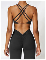 Push Up Gym Top Women Pleated Design Sports Bra Women Sexy Yoga Bra Running Yoga Clothes Women Fitness Workout Brassiere Women