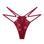 1pcs 2026 New Style Sexy Lace Women G-string Low Rise Elegant Female Underwear Comfortable Solid Lady Thongs Erotic Sexy Panties