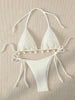 Sexy Bikini Set White Shell Designer Swimsuit 2025 New Halter Push Up Micro Bikinis Summer Bathing Suit Tie Side Thong Swimwear test