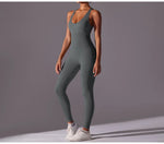 Seamless One-Piece Yoga Jumpsuit Women Fitness Sports Overalls Dance Workout Set Stretch Bodysuit Gym Clothes Push Up Sportswear