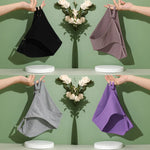 4PCS/Set Women Cotton Panties Sexy Low Waist Briefs Female Soft Breathable Underwear Button Design Fashion Comfortable Lingerie