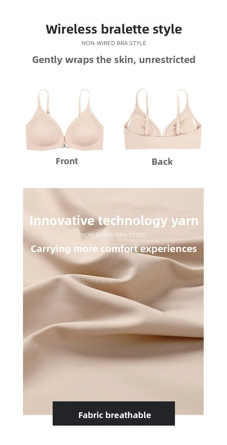 American Women's High Waist Seamless Bra and Panties Set Underwear Breathable Comfort Briefs S-2XL Thong Soft Underwear