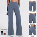 Hearuisavy Summer Straight-Leg Sports Pants Women Gym Clothing Fitness Tights Naked Feeling Compression Wide Leg Yoga Leggings
