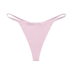 Ice Silk Seamless Women Thong Low Waist Sexy G String Quick Drying Panties Simple Underwear Traceless Thin Sports Yoga Briefs
