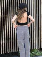 Women's O-neck Backless T-shirt Short Sleeve Solid Color Crop Top Summer Cute Baby Tee Y2K Clothes Bodycon Tunics Fashion Tank