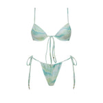 Shiny Diamond Bikini Set Sexy Women Swimsuit Push Up Swimwear Female Bandeau Biquini Halter Bathing Suit Blue Bodysuit Beachwear