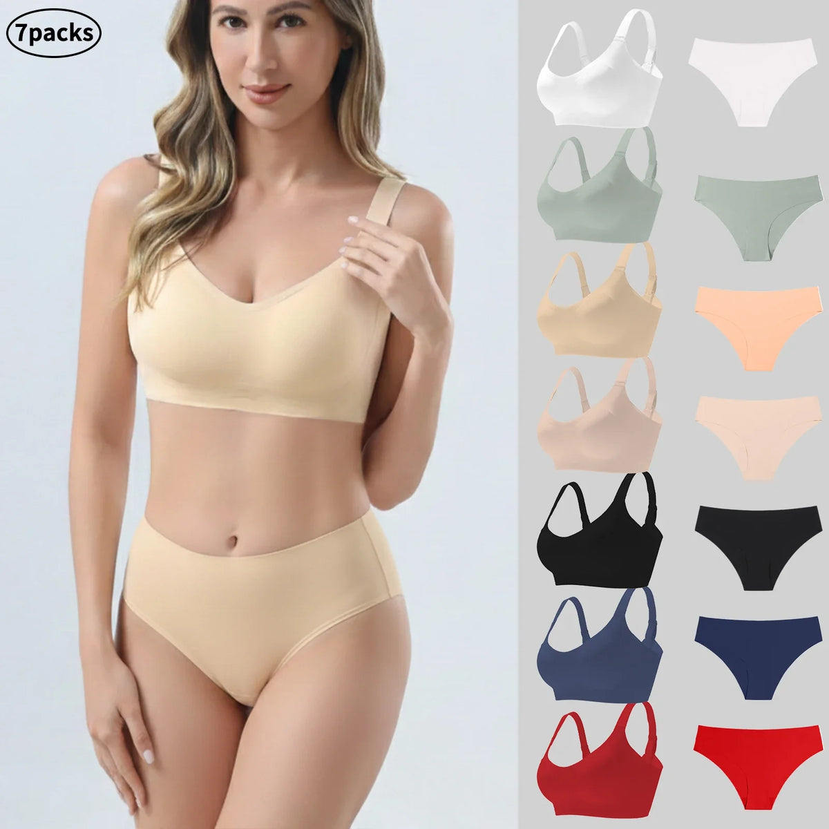 Women Sexy Panties LingerieHigh Waist Seamless Underwear Breathable Comfort Briefs S-2XL Thong