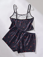 Ladies Sleepwear Set Strap Top And Short Pants Home Clothes Comfortable Soft Material Women's Nightgown Outfit