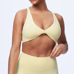 DIAS FIT JOY Women'sWorkout Sports Bras Beauty back Cross Padded Low Impact Fitness Bra Yoga Top Cycling Fitness