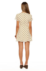Female Party Dress Dresses Summer Dot Print Short Sleeve A-Line Dresses Streetwear Women Mini Dress V-Neck Elegant Clothes
