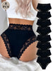 8-Piece Set sexy lingerie Hollow-out lace spliced fabric Women's panties Breathable women's underwear test